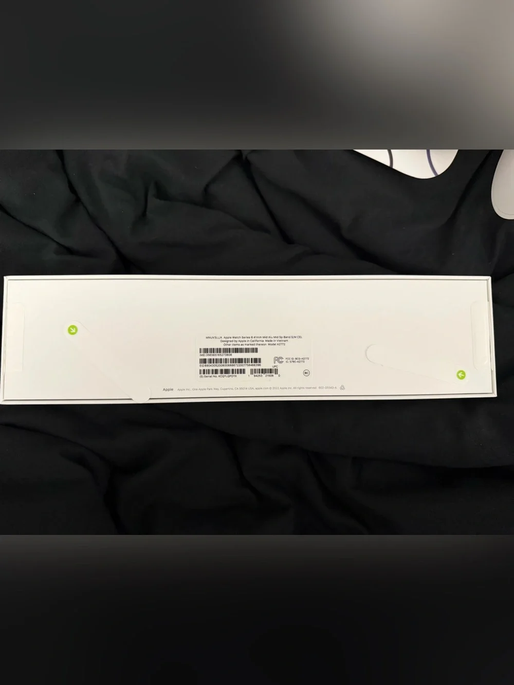 BRAND NEW Apple Watch Series 8 41mm Midnight Aluminum, Sport Band S/M, Cellular